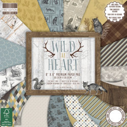 Набір паперу Wild At Heart, 20×20 см, First Edition, FEPAD135