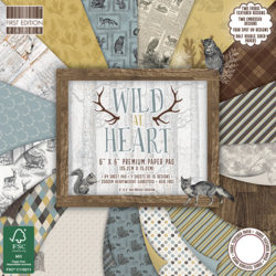 Набір паперу Wild At Heart, 15×15 см, First Edition, FEPAD136