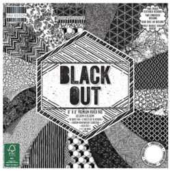 Набір паперу Black Out, 20×20 см, First Edition, FEPAD141