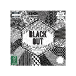 Набір паперу Black Out, 15×15 см, First Edition, FEPAD142