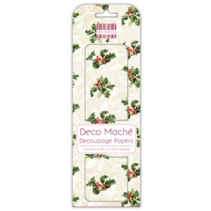 Папір для декупажу Deco Maché – Holly, First Edition, FEXDEC007