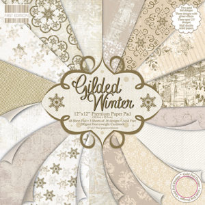 Набір паперу Gilded Winter, 30×30 см, First Edition, FEXPAD19