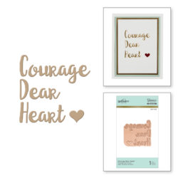 Пластина для фольгування Courage Dear Heart, Spellbinders, GLP-002