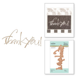 Пластина для фольгування Thank You, Spellbinders, GLP-024