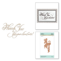 Пластина для фольгування Copperplate Script Kindness, Spellbinders, GLP-026