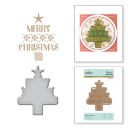 Пластина для фольгування та ніж Merry Christmas, Spellbinders, GLP-053