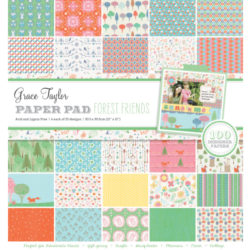 Набір паперу Forest Friends, 30х30см, 100 аркушів, Grace Taylor, GS2743