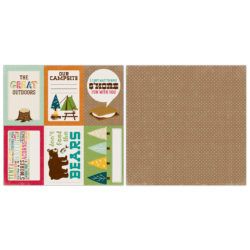 Аркуш паперу 4x6 Journaling Card, Happy Camper, Echo Park, 5 аркушів, HC48011