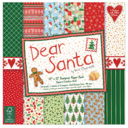 Набір паперу Dear Santa, 30x30 см, Helz Cuppleditch, HCPAP004X16