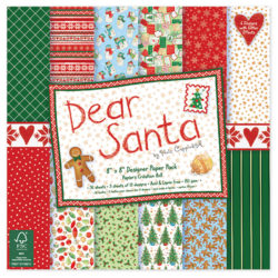 Набір паперу Dear Santa, 20x20 см, Helz Cuppleditch , HCPAP005X16