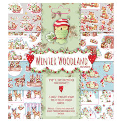 Набір паперу для 3D декупажу Winter Woodland, 20х20 см, Helz Cuppleditch, HCXDG12