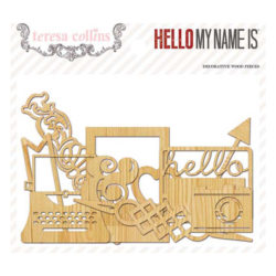 Дерев’яні фігурки Hello My Name Is, Teresa Collins, HMN120