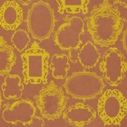 Аркуш паперу Frame Wallpaper Yellow Ink on Copper Metallic Paper, 5 ар, HP429