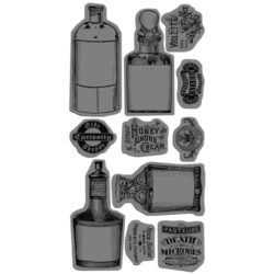 Штампи OLDE Curiosity Shoppe 2 Cling Rubberstamp, Graphic 45/Hampton Art, IC0140