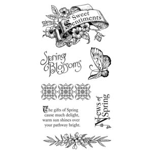 Штампи Sweet Sentiment 1, Graphic 45/Hampton Art, IC0290