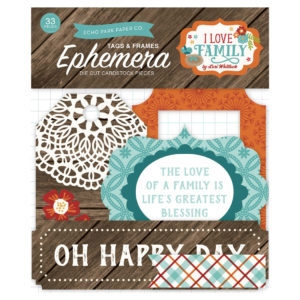 Висічки I Love Family Frames & Tags, Echo Park, ILF113029
