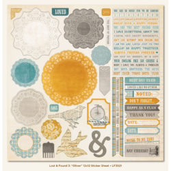Наклейки Oliver (Lost & Found 3) Sticker Accessories, My Mind’s Eye, LF3021