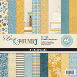 Набір картону Lost & Found 3 Oliver, My Mind’s Eye, 30х30 см, 48 ар., LF3GS2