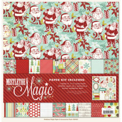 Набір паперу Mistletoe Magic, 30х30 см, My Mind’s Eye, MM1011