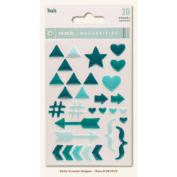 Декоративні емальовані фігурки Necessities Teals, My Mind’s Eye, NC1072