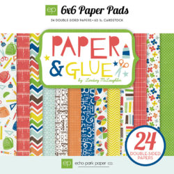 Набір паперу Paper & Glue, 15х15 см, Echo Park, PA51023