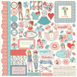 Наклейки Paper Dolls, 30х30см, PhotoPlay, PD2197