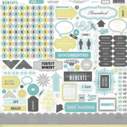 Наклейки Happy Little Moments Element Stickers, 30х30 см, Echo Park, PFHM3007