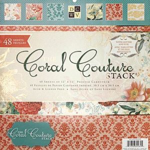 Набір паперу Coral Couture, 30х30 см, DCWV, PS-005-00203