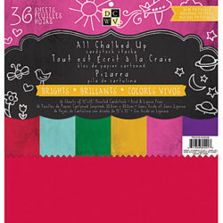 Набір паперу Chalk Brights, 30х30 см, DCWV, PS-005-00209