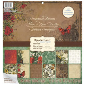 Набір паперу Steampunk Botanica, 30х30 см, Recollections, PS-005-00247