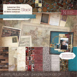Набір паперу Industrial Chic, 30х30 см, DCWV, PS-005-00277