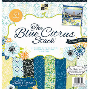 Набір паперу Blue Citrus, 30х30 см, DCWV, PS-005-00283