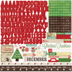 Наклейки Alpha Reflections Christmas, Echo Park, 30х30 см, RC55015