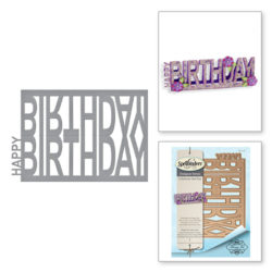 Ножі Happy Birthday Easel, Spellbinders, S4-716