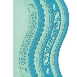 Ножі A2 Curved Borders One, Spellbinders, S5-180