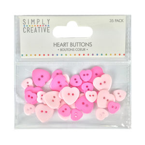 Ґудзики Pink, Simply Creative, SCBTN003
