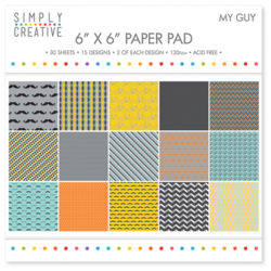 Набір паперу My Guy, 15х15 см, Simply Creative, SCPAD004
