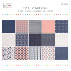 Набір паперу So Chic, 30х30 см, Simply Creative, SCPAD005