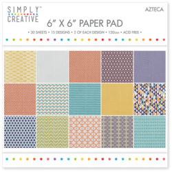 Набір паперу Azteca, 15х15 см, Simply Creative, SCPAD022
