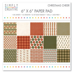Набір паперу Christmas Cheer, 15х15 см, Simply Creative, SCPAD030X16