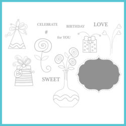 Штампи акрилові # Sweet, Spellbinders, SCS-003