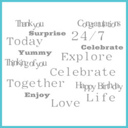 Штампи акрилові Many Words, Spellbinders, SCS-004