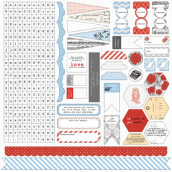 Наклейки Stationery Noted, Teresa Collins, 30х30см, SN1024