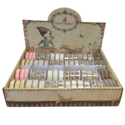 Ящик стрічки Mirabelle, Santoro, 72 рулони, SNCR001