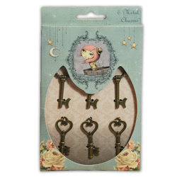 Металеві підвіски Mirabelle Key Charms, Santoro, SNMC003
