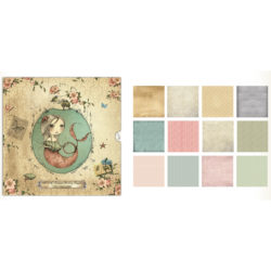 Набір паперу Mirabelle Backing, Santoro, 30х30 см, SNPAD004