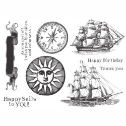 Набір штампів Happy Sails, Fun Stampers Journey, SS-0045