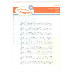 Набір штампів Music Sheet, Fun Stampers Journey, SS-0059