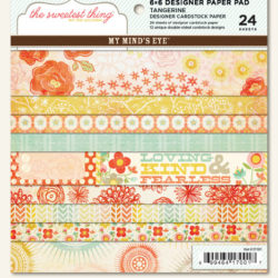Набір паперу Tangerine (The Sweetest Thing), 15х15 см, My Mind’s Eye, ST1001