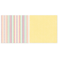 Аркуш картону Delightful Stripe, Echo Park, 30х30 см, 5шт, ST11008